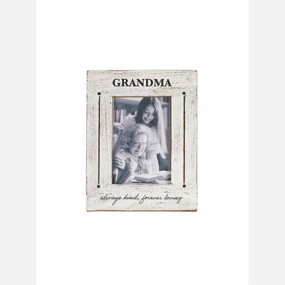 Grandma Photo Frame – Rustic Whitewashed Wood - Picture 3 of 8